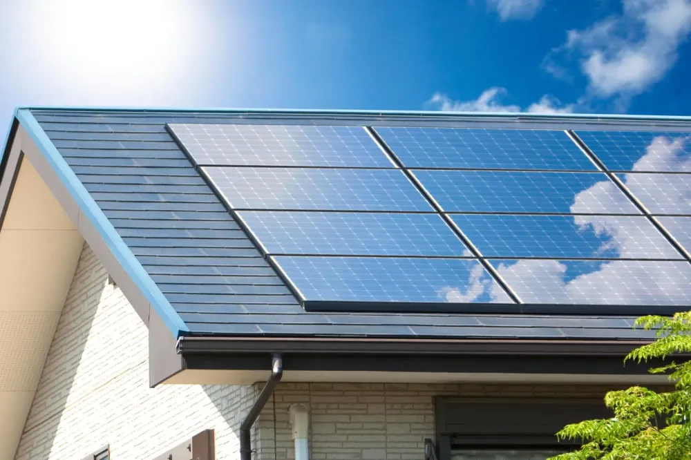 Panneaux photovoltaïques près de Crémieu